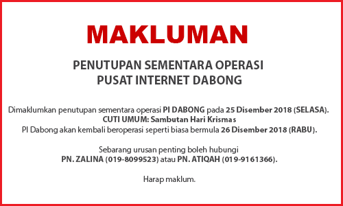 NOTIS PENUTUPAN PI 25.12