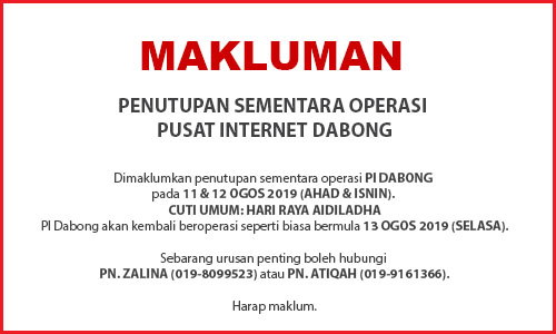 NOTIS PENUTUPAN PI