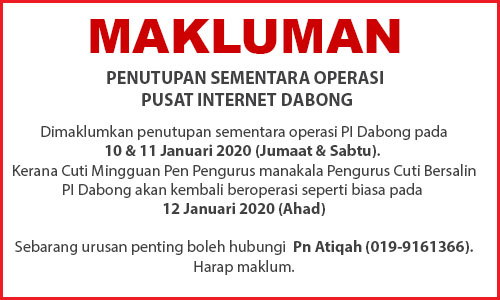 NOTIS PENUTUPAN PI 10110120