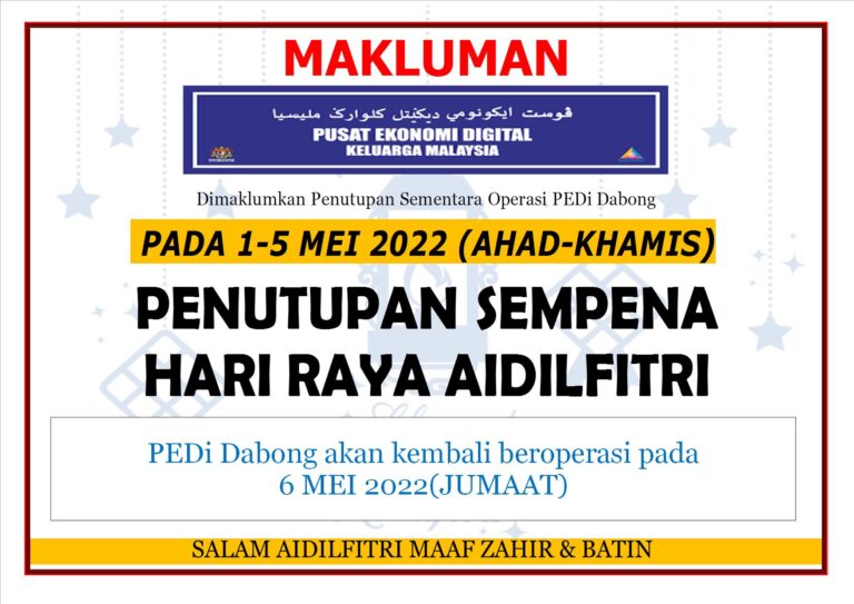 notis penutupan raya