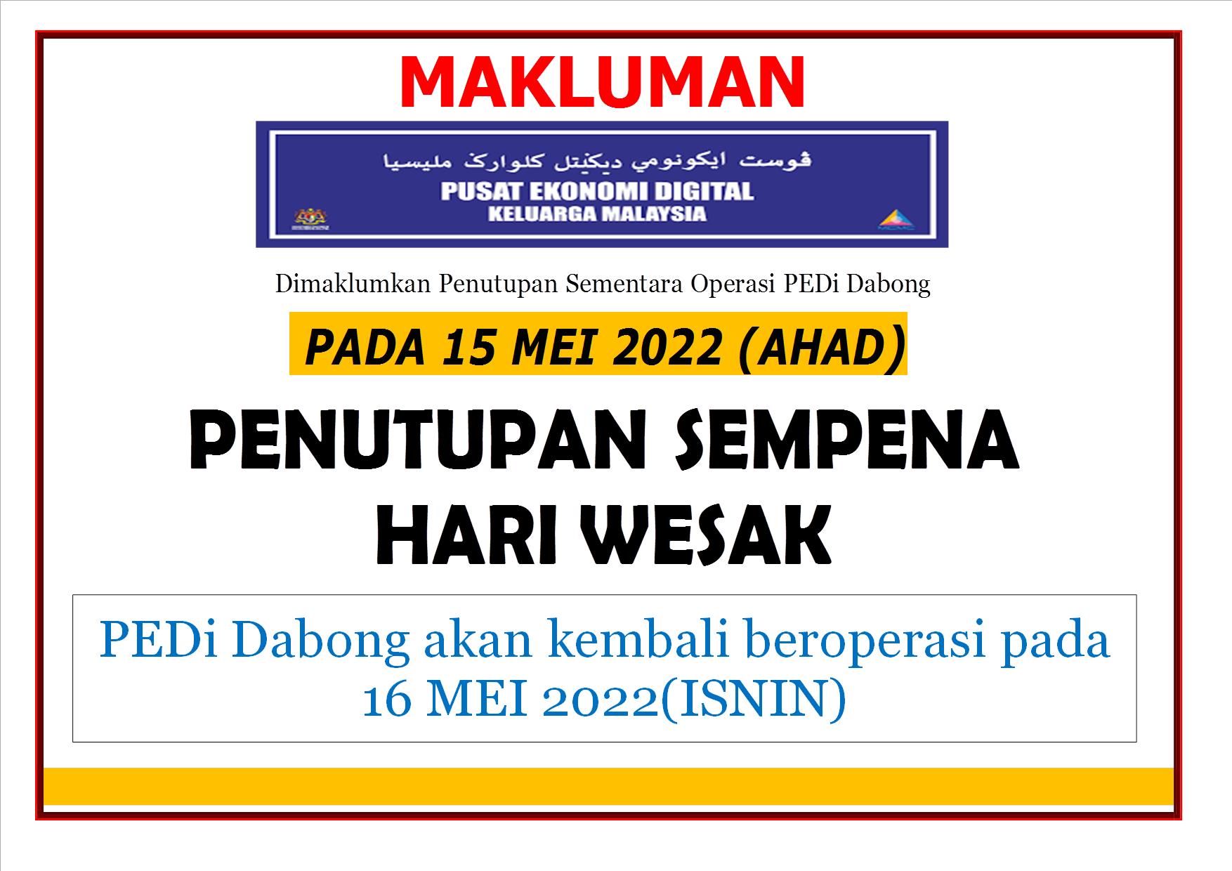 notis penutupan wesak